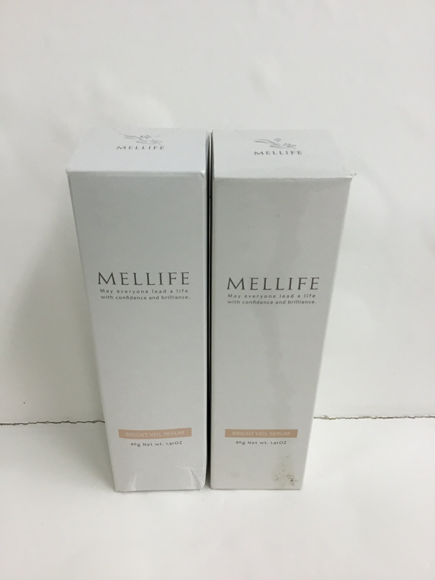 【中古】 【未使用】C753 ★メリフ ブライトヴェールセラム(炭酸美容液)美白美容液 エイジングケア 無香料 40g 2本セット D ※注意