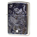 ZIPPO ジッポ― オイルライター ジッポ マーメイド スワロフスキー装飾 ホワイトニッケル