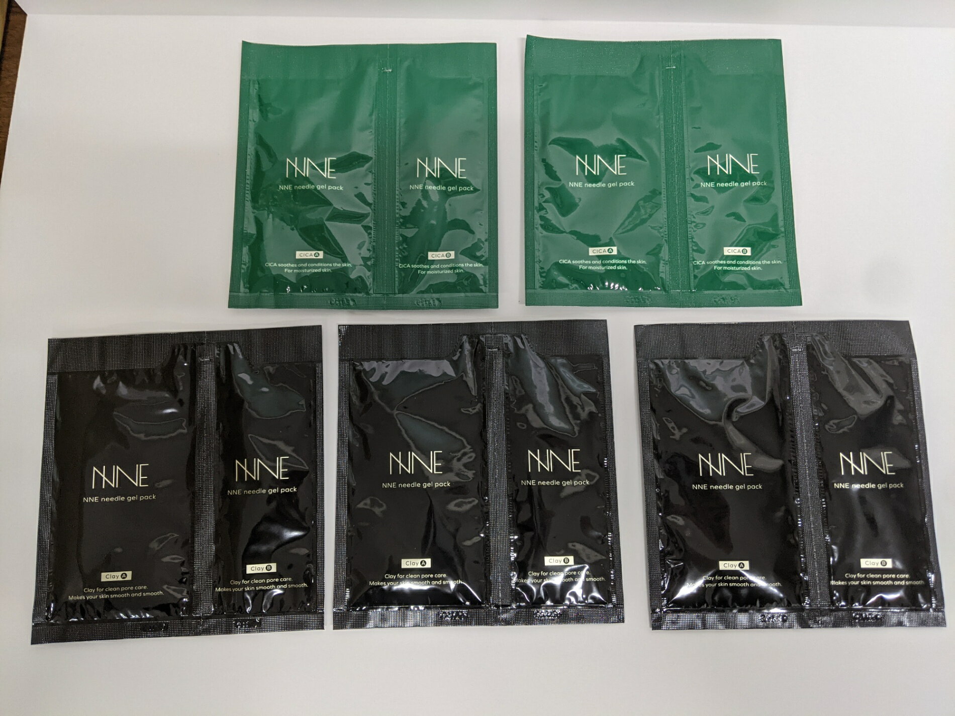 【中古】【未使用】 C212 K NNE ニードル炭酸パックG×2点・ニードル炭酸パックB×3点 毛穴ケア ハリ 弾力 黒ずみ 敏感肌対応 計5点セット