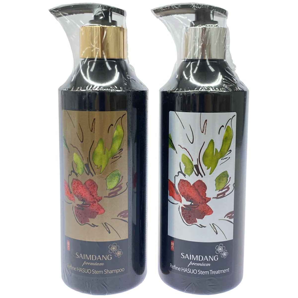 【中古】【未使用】Z000 サイムダンプレミアム リファイン HASUOステム シャンプー400ml & トリートメント400ml 2本セット