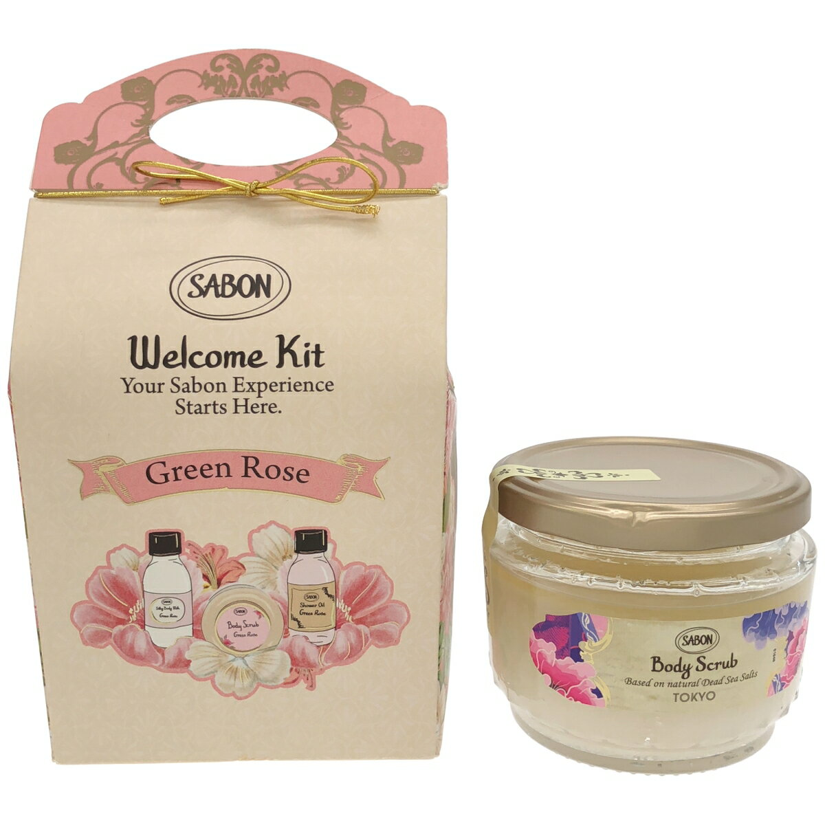 【中古】【未使用】Z000 SABON ボディスクラブ 320g & シャワーオイル 100ml,ボディスクラブ 60g,シルキーボディミルク 2個セット