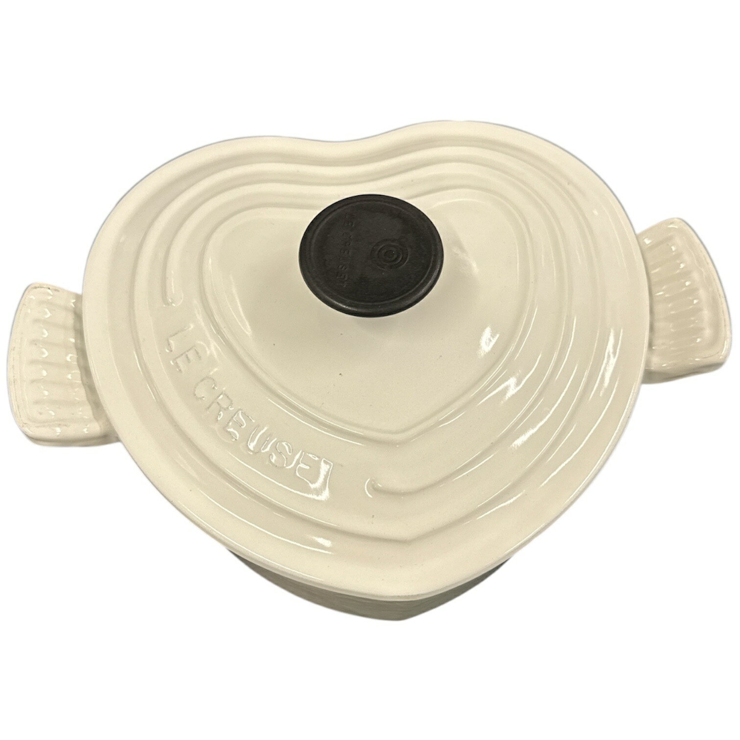 【中古】CH91 D LE CREUSET ルクルーゼ ココット ダムール ハート 鍋 ホワイト 20cm