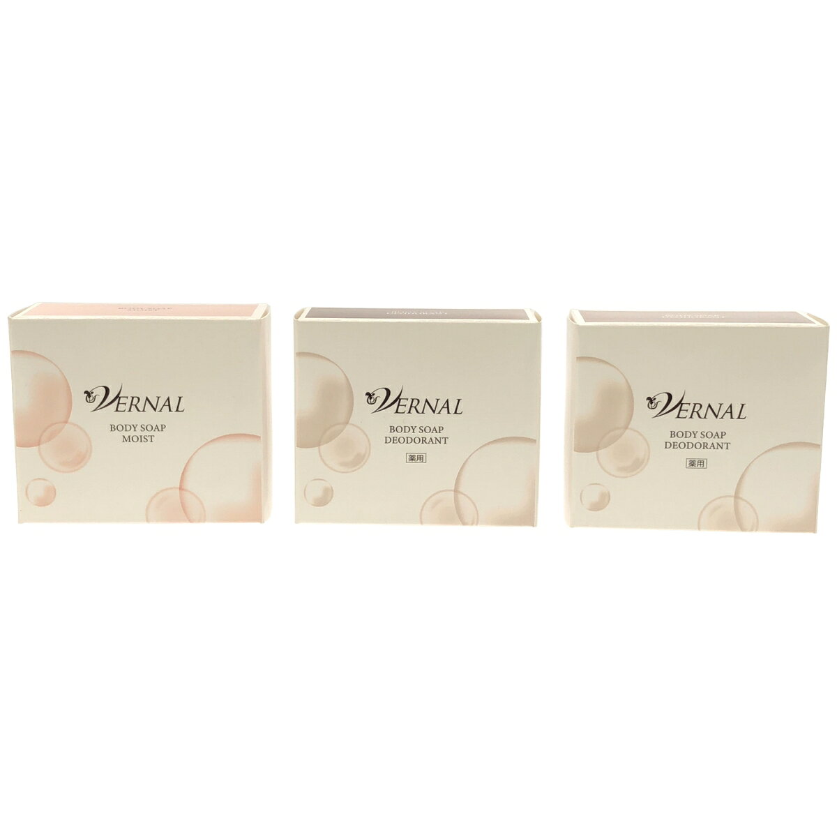【中古】【未使用】Z000 VERNAL ボディソープ モイスト 90g 1個 & 薬用ボディソープ デオドラント 90g 2個 計3個セット