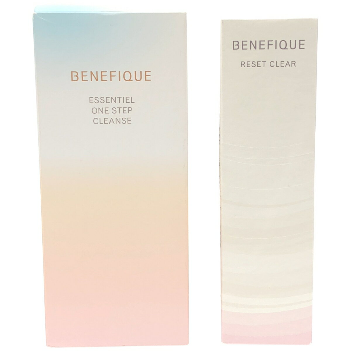 【中古】【未使用】Z000 ベネフィーク エッセンシャル ワンステップクレンズ 160mL & リセットクリア 150mL 2個セット