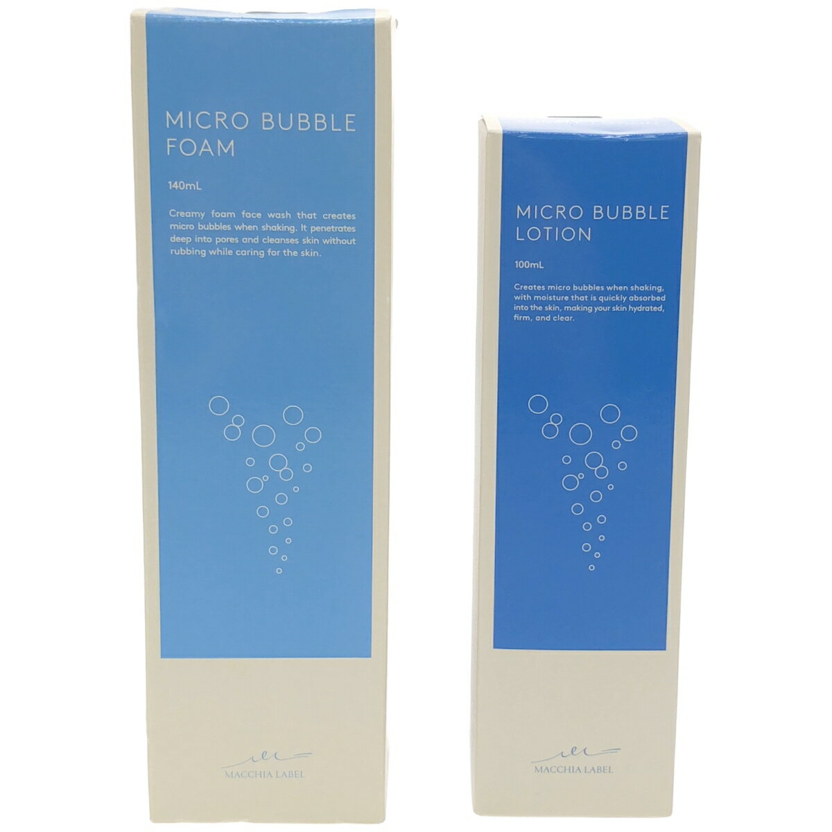 【中古】【未使用】Z000 マキアレイベル 薬用マイクロバブルローション 100mL & マイクロバブルフォーム 140mL 2個セット