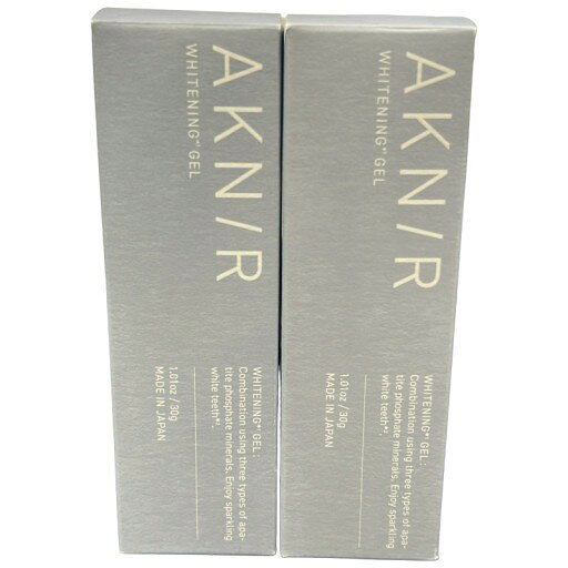 中古 未使用 C807 AKNIR アクニー スペシャルカラージェル トゥースジェル（歯みがき）30g 2個セット l-renew-10003111 エルリニュー 楽天市場店 パッケージ画像