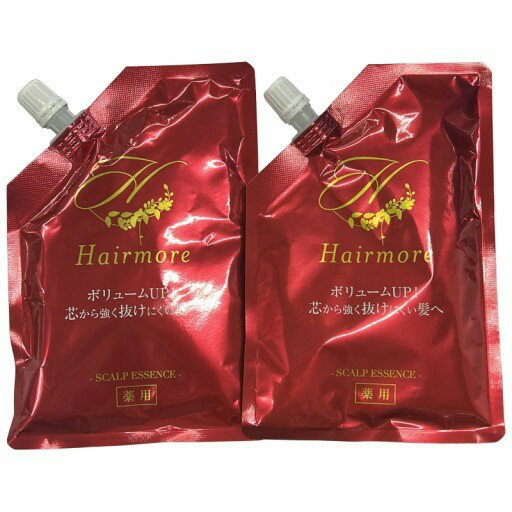 【中古】【未使用】CD67 K ヘアモア　薬用ヘアローションS　 リフィル スカルプ 薄毛隠し 抜け毛予防　120ml　詰め替え用 2袋セット