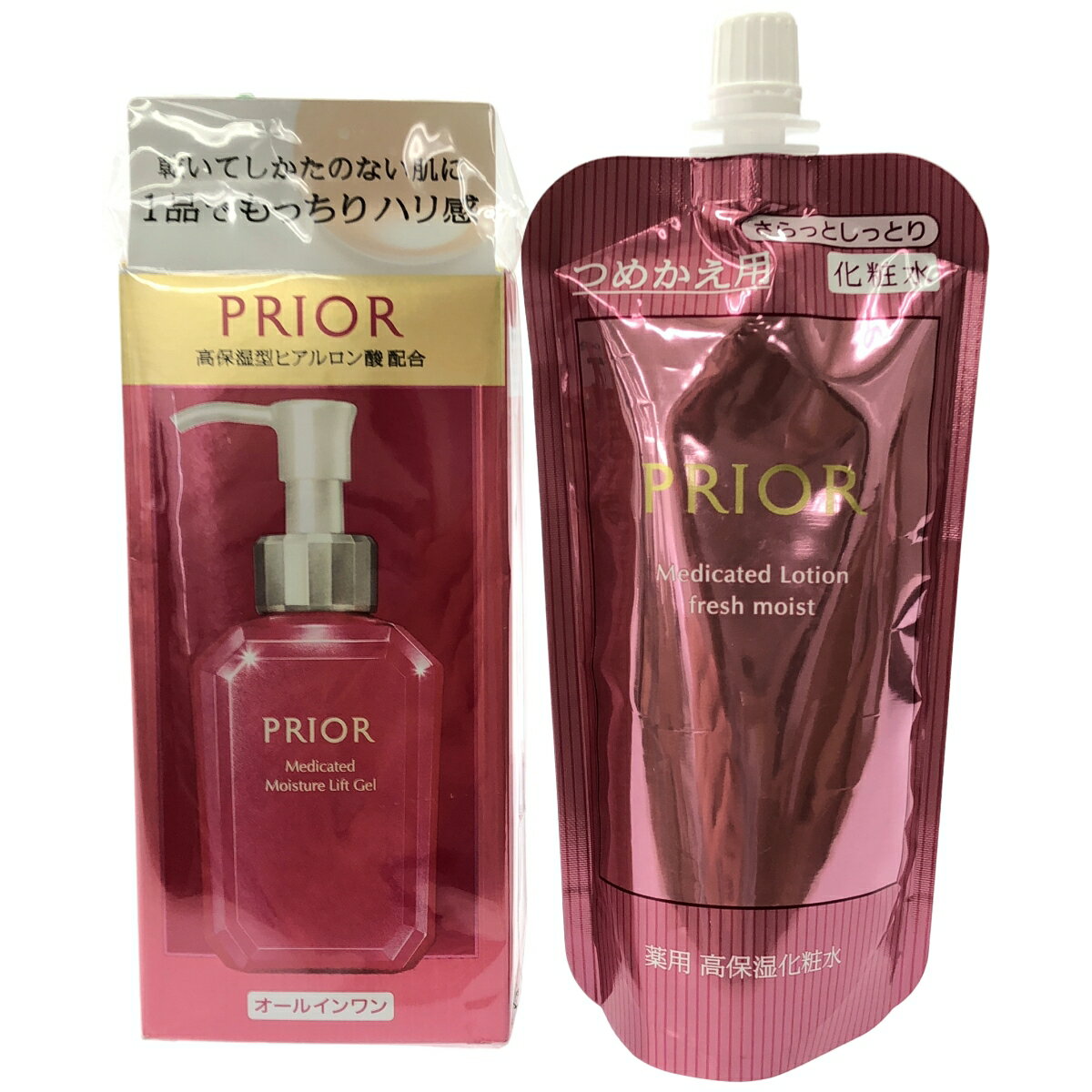 乐天商城 - 【中古】【未使用】Z000 プリオール 薬用 うるおい美リフトゲル 120mL & 薬用 高保湿化粧水 つめかえ用 140mL 2個セット　ラスト1点！