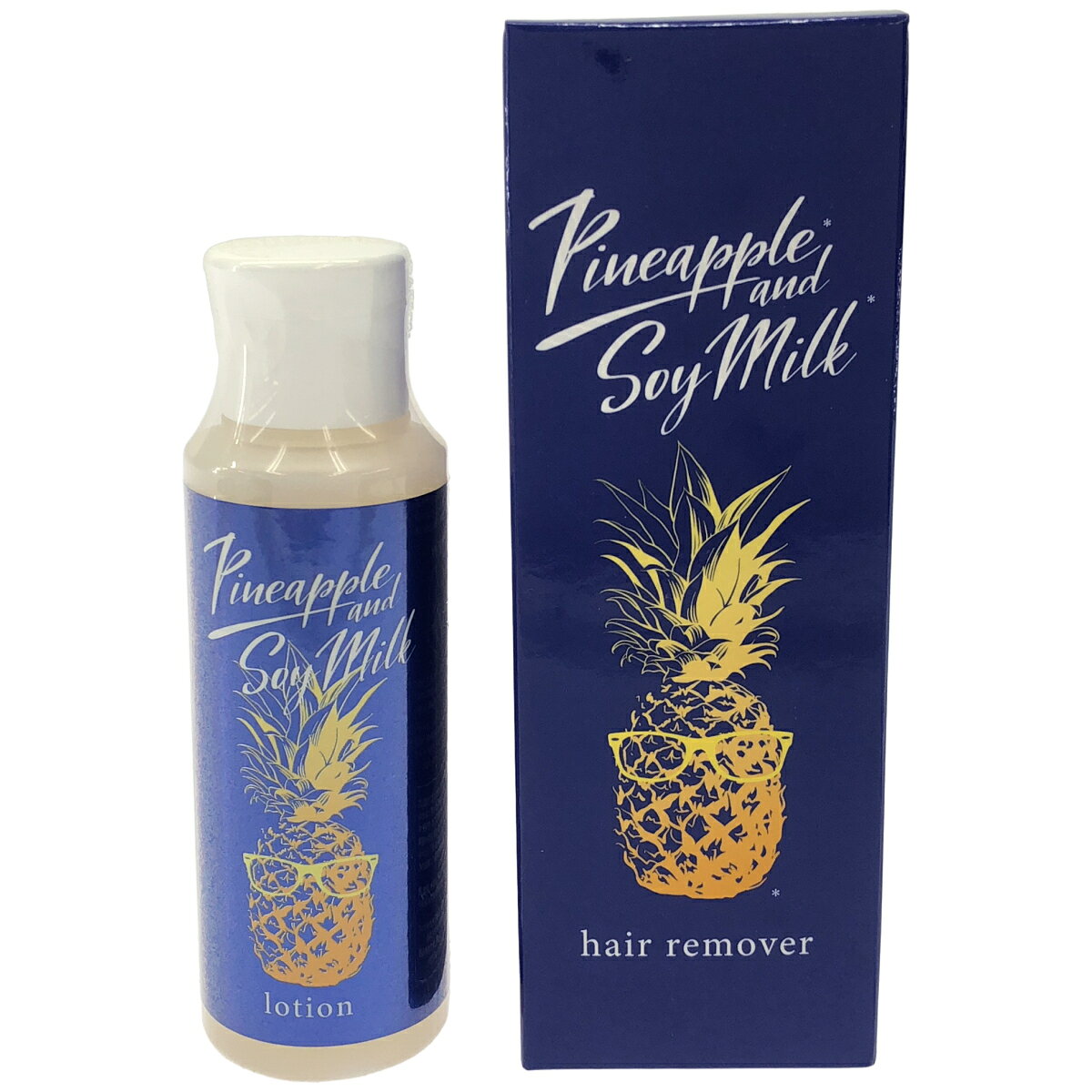 【中古】【未使用】Z000 パイナップル 豆乳 ローション メンズ用 100mL & 配合除毛クリーム メンズ用 100g 2個セット　ラスト1点！