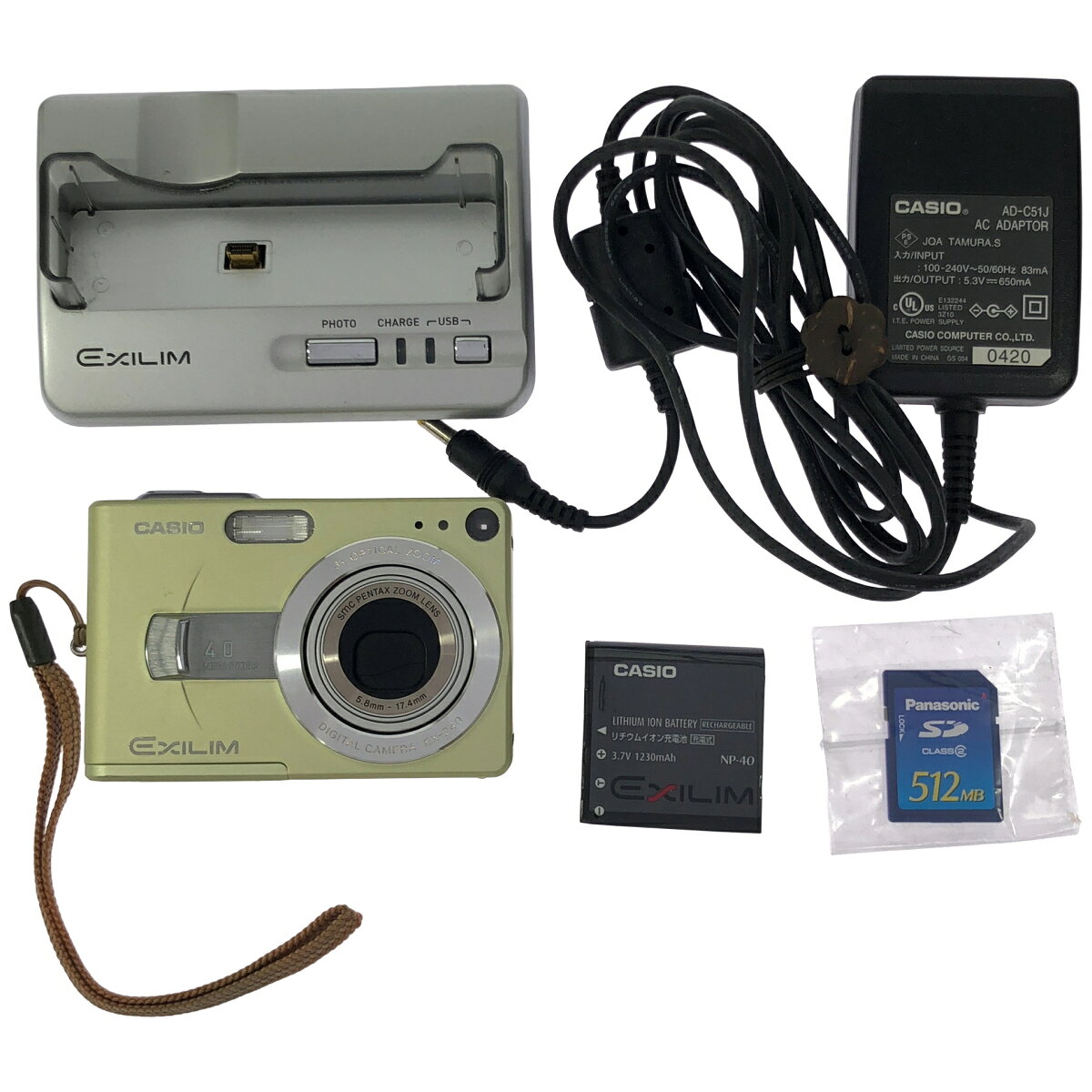 【中古】Z000 CASIO EXILIM ZOOM EX-Z40 GN マスカットグリーン　ラスト ...