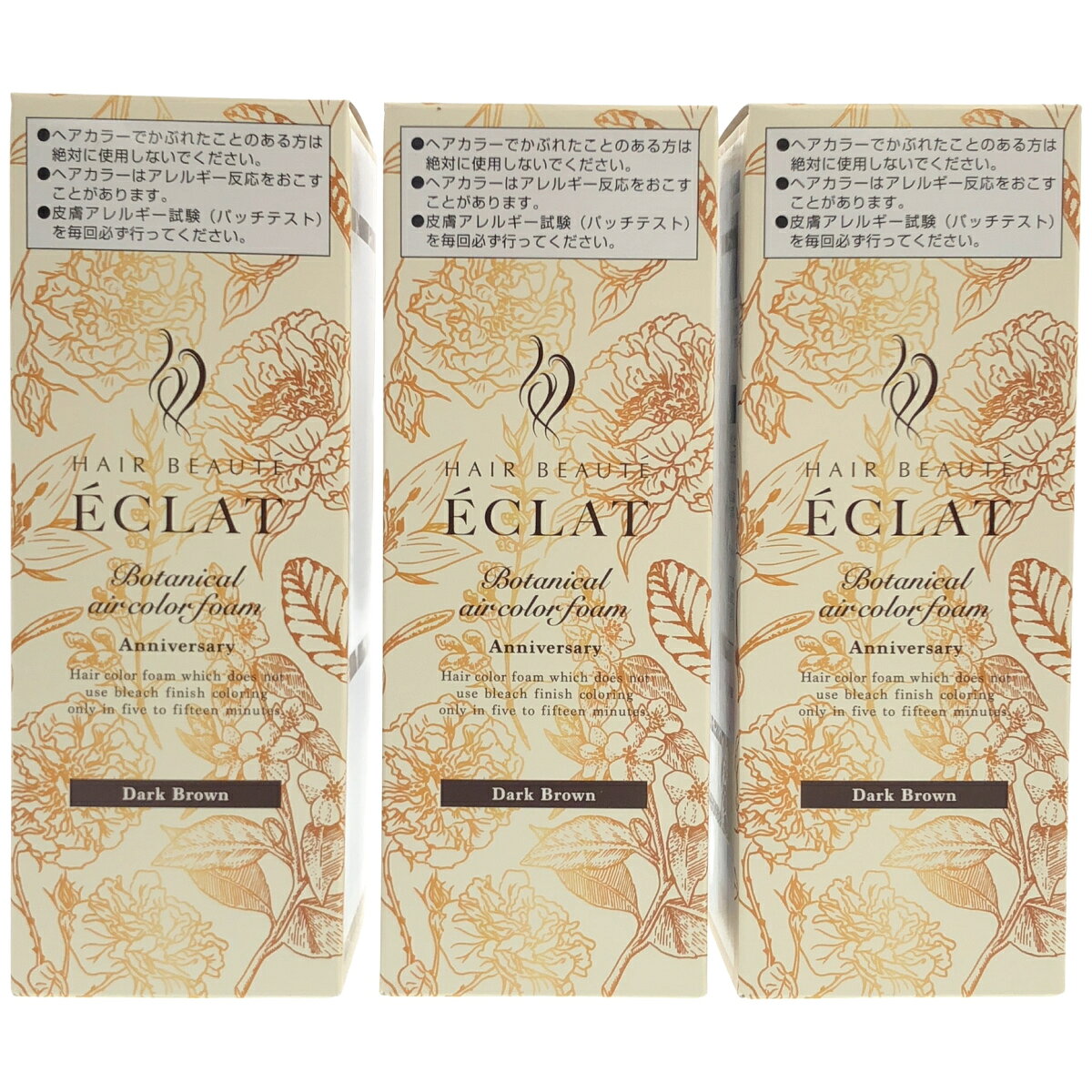 オマケ付】ECLAT ボタニカルエアカラー フォーム 3本セット