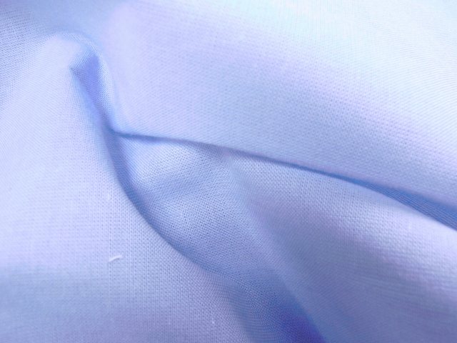ひんやり生地！アイスコットン ダンガリー生地 サックス無地 0.5mセット