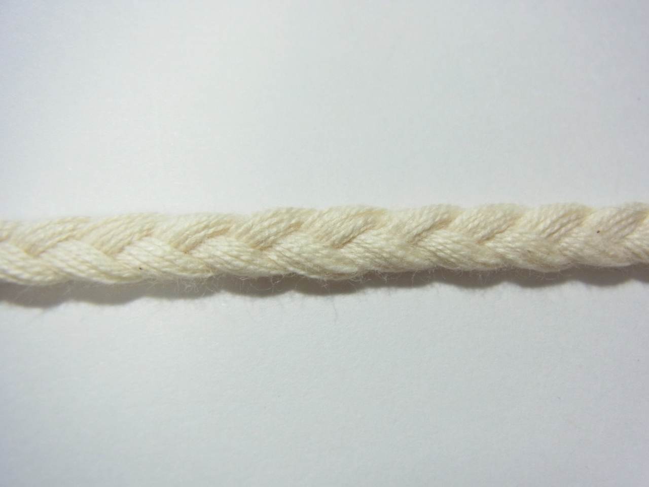 乐天商城 - 綿三編みコード　きなり　M　約6mm巾