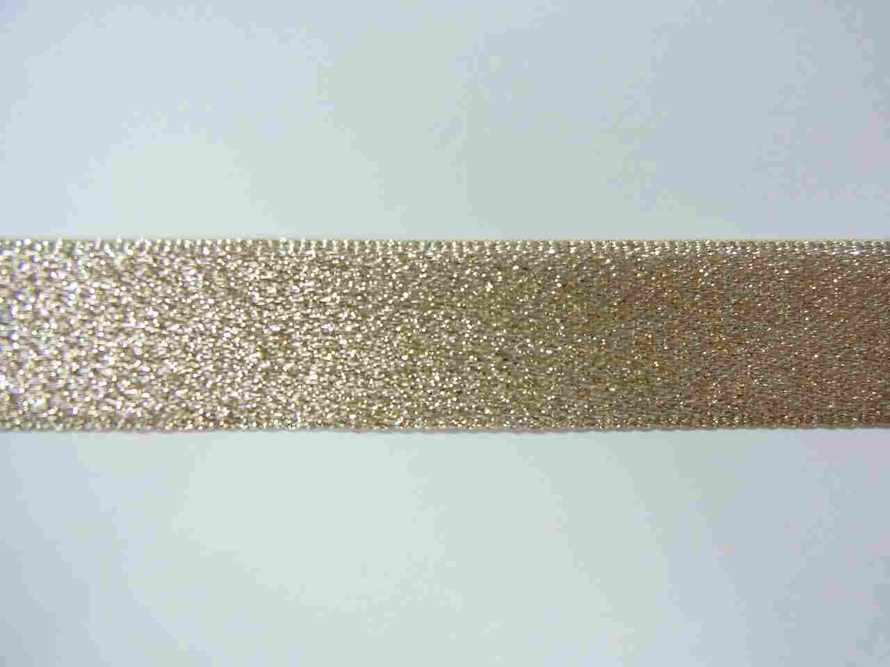 ラメリボン　ゴールド色　2mセット