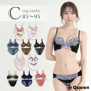 大きいサイズ ブラショーツセット レディース 下着 モールドカップ ブラジャー セクシー レース 大人 派手 C85 C90 C95