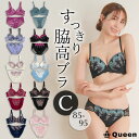 脇高 ブラショーツセット 大人 きれいめ レース 谷間メイク 安定感 美シルエット インナー 下着セット 選べる10種類2カラー C85 C90 C95 レディ...