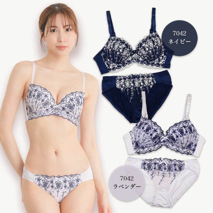 大きいサイズ ブラジャー ショーツセット レデ...の紹介画像3