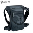 【本日最大5%Offクーポン&P5倍】バイクバッグ バイカー メンズ鞄 ウエストポーチ ショルダーバッグ 2Way 太もも固定 防水 軽量 大容量 コンパクト ポシェット 送料無料