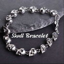 【マラソン★最大-20%クーポン&P5倍】メンズ ブレスレット スカル ガイコツ 骸骨 アクセサリー Skull ロック パンク 腕輪(4)