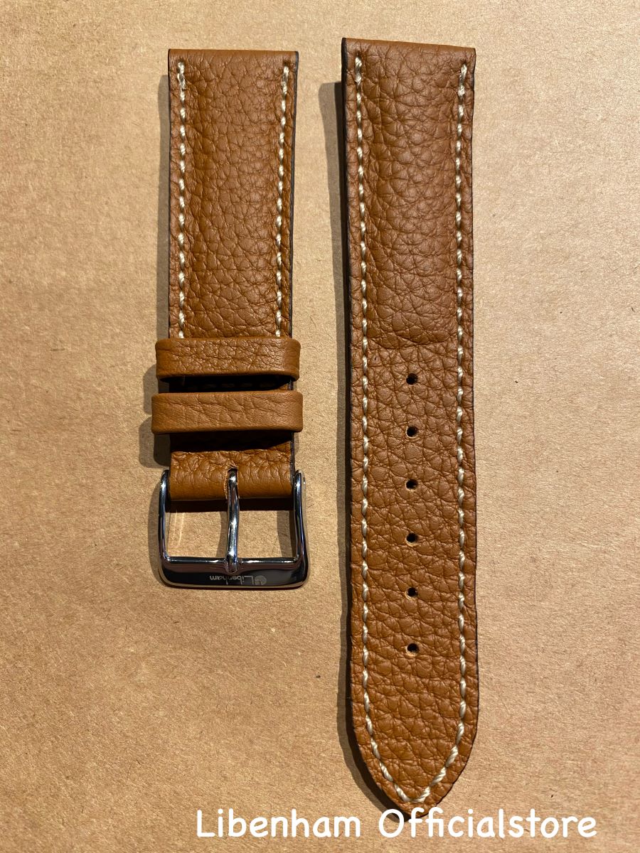 リベンハム 公式 Libenham Leather S06(Light Brown/20mm) レザーベルト ストラップ ライトブラウン ラントシャフト スモール ミディアム