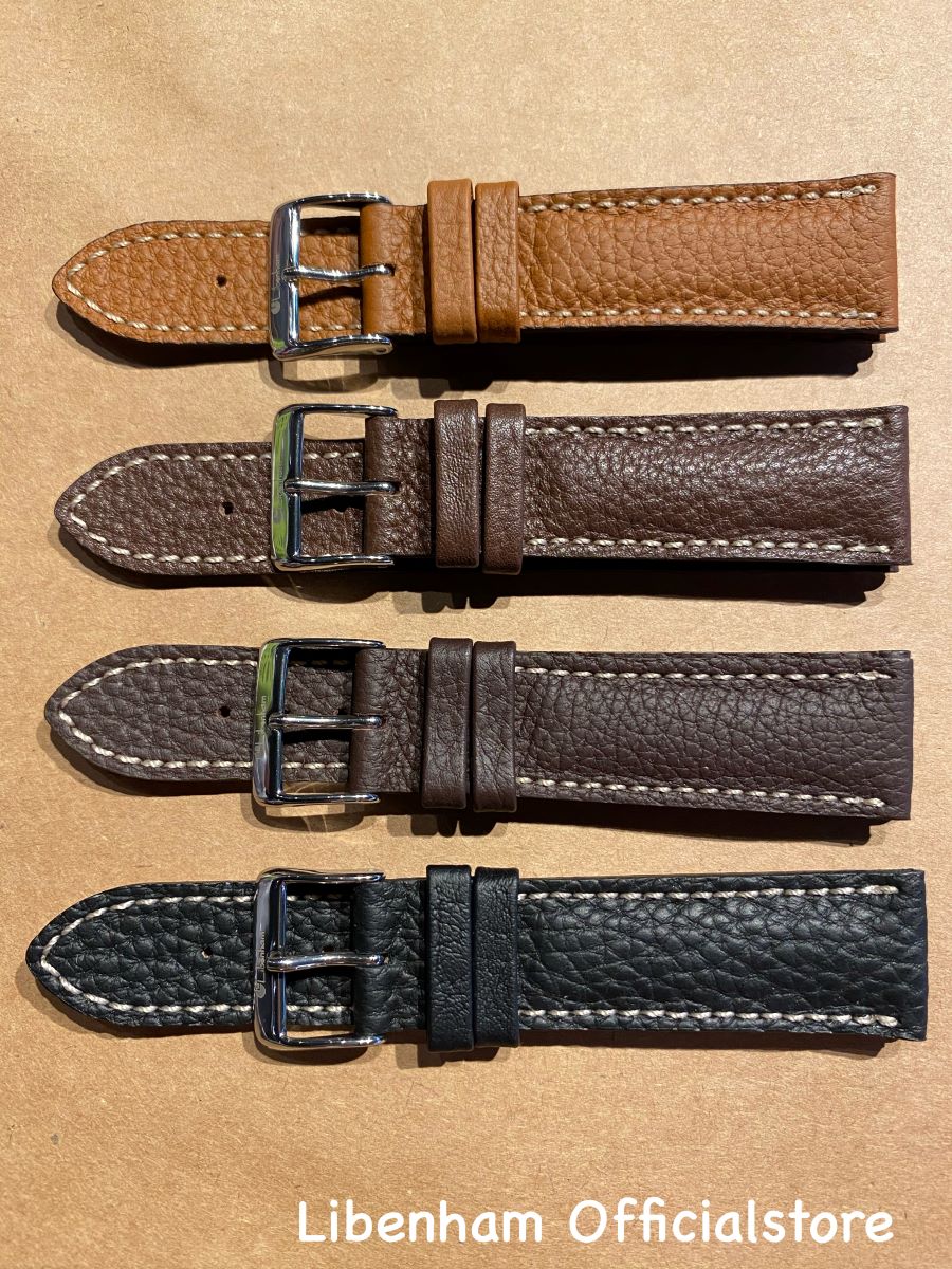 リベンハム 公式 Libenham Leather S06(Light Brown/20mm) レザーベルト ストラップ ライトブラウン ラントシャフト スモール ミディアム