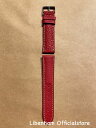 リベンハム 公式 Libenham Leather S06 Red 20mm レザーベルト ストラップ レッド ラントシャフト スモール ミディアム