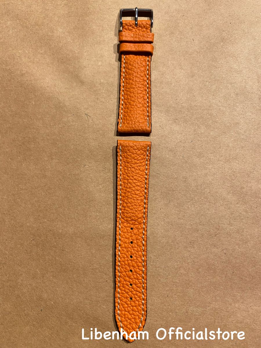 リベンハム 公式 Libenham Leather S06 Orange 20mm レザーベルト ストラップ オレンジ ラントシャフト スモール ミディアム