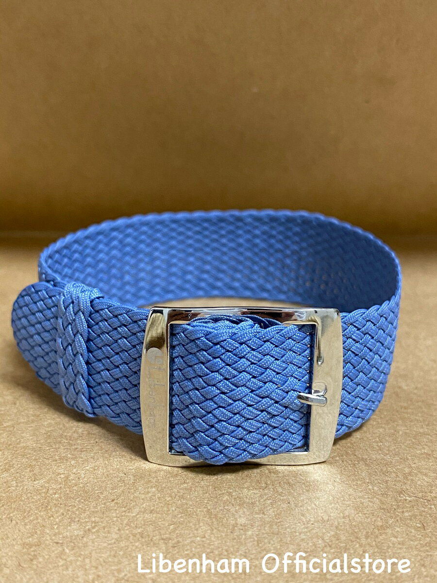 リベンハム 公式 Libenham PERLON S01(ABL/20mm) ナイロンベルト ストラップ ブルー ラントシャフト スモール ミディアム