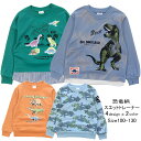 【メール便送料無料】男の子 子供服 恐竜柄 裏毛 トレーナー 53004 100/110/120/1 ...