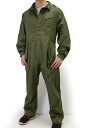 イギリス軍、OD.ベルクロ.パイロット、カバーオール(USED)575GU
