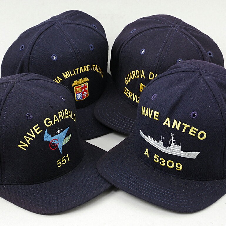 訳あり、イタリアンNAVY．ウールシップキャップ（新品）W *