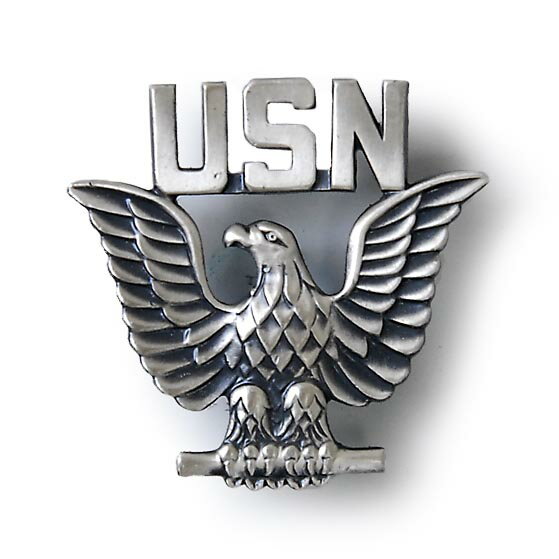 アメリカ海軍 U.S.NAVY キャップバッジ（新品）17NL-