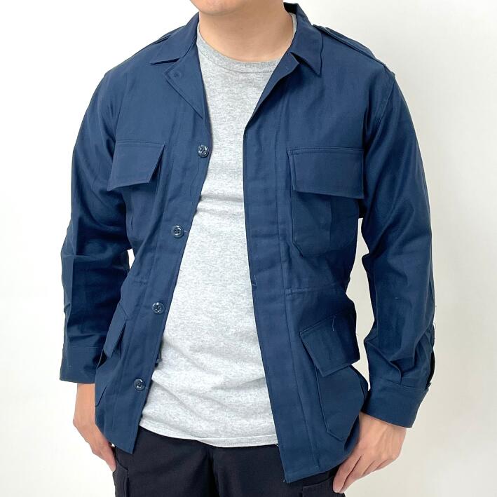 Rakuten - ギリシャ軍 ロイヤルネイビー 4ポケット ワークジャケット 新品 E68RN=