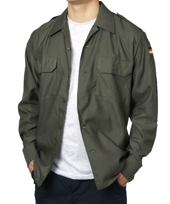 ドイツ軍 OD フィールドシャツ 新品 G12N-