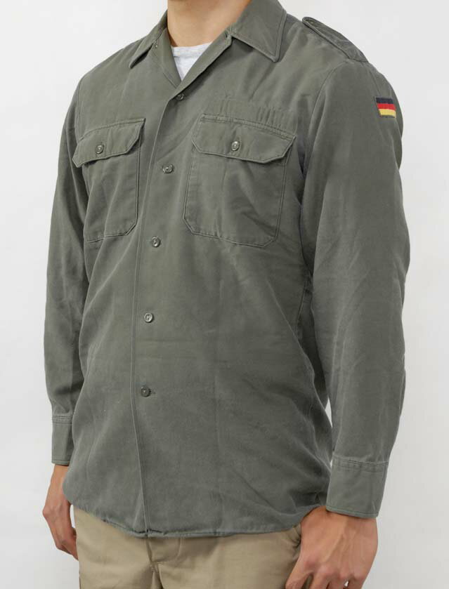 Rakuten - ドイツ軍 OD フィールドシャツ USED G12U-