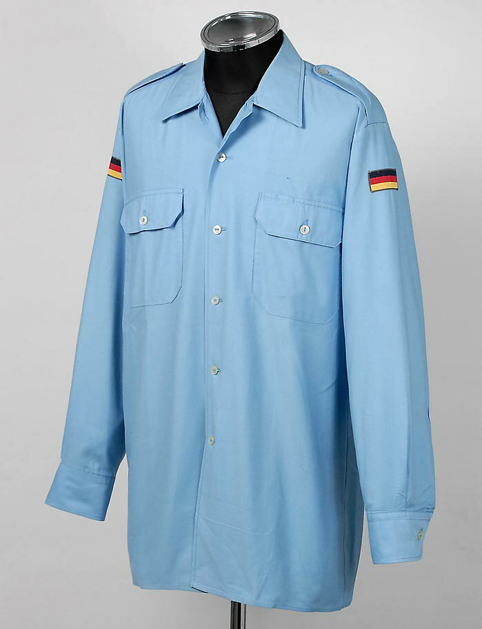 ドイツ軍 ブルー フィールドシャツ（USED）G15U-