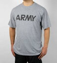 アメリカ軍 U.S.ARMY グレー IPFU トレーニングTシャツ 新品 T45N-