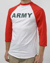 訳あり、ARMY．ベースボールTシャツ(新品）BBAEMYD- *