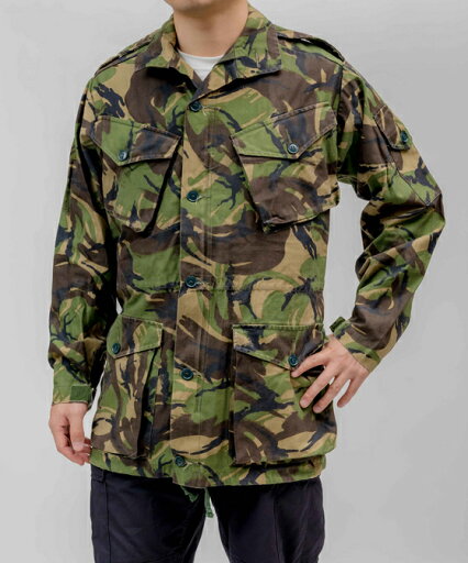 イギリス軍 DPM カモフラージュ 4ポケット コンバットジャケット(USED)B42U イギリス軍 DPM カモフラージュ 4ポケット コンバットジャケット(USED)B42U