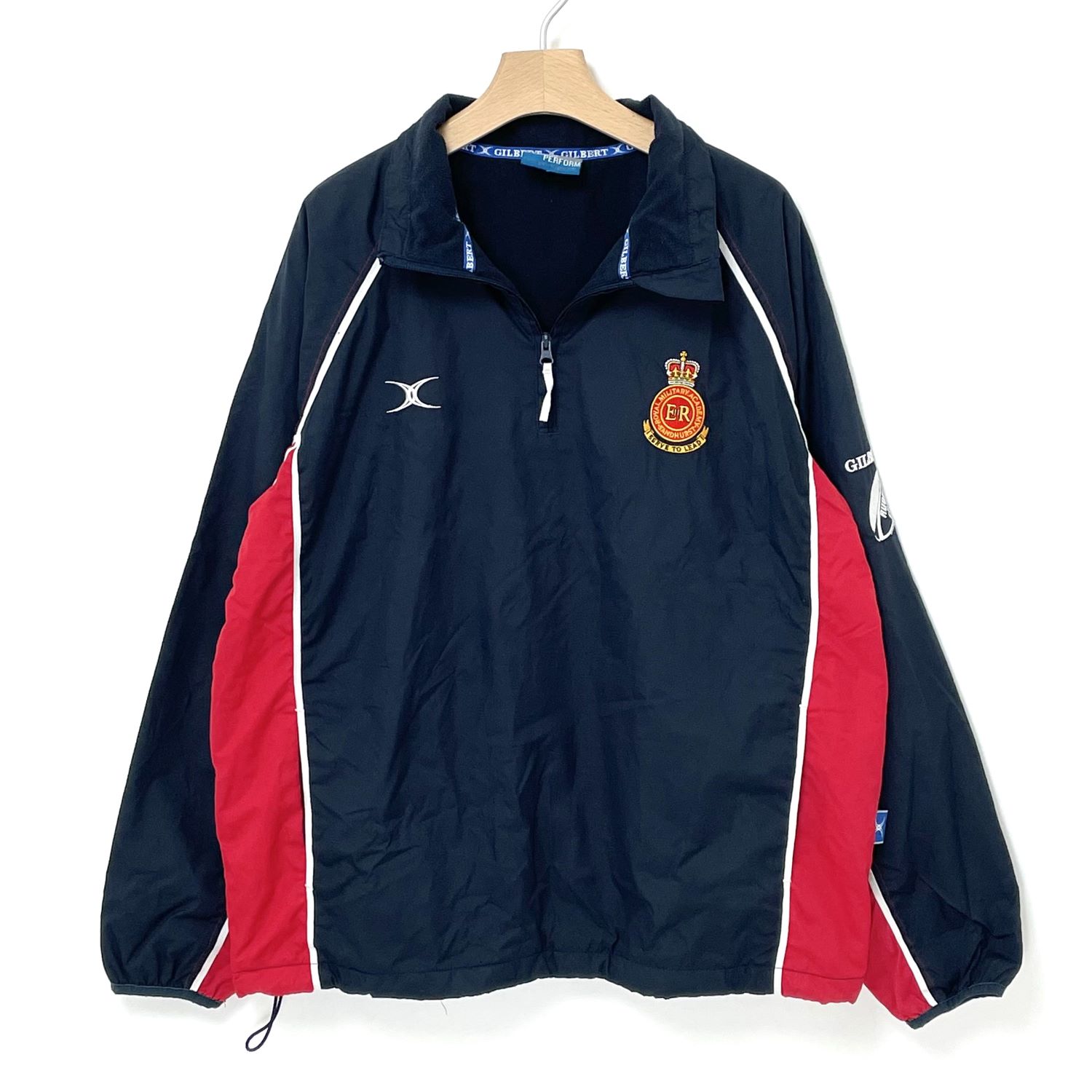 Rakuten - イギリス軍 ER ネイビー GILBERT/ギルバート ハーフZIP ラグビージャケット USED UK105=