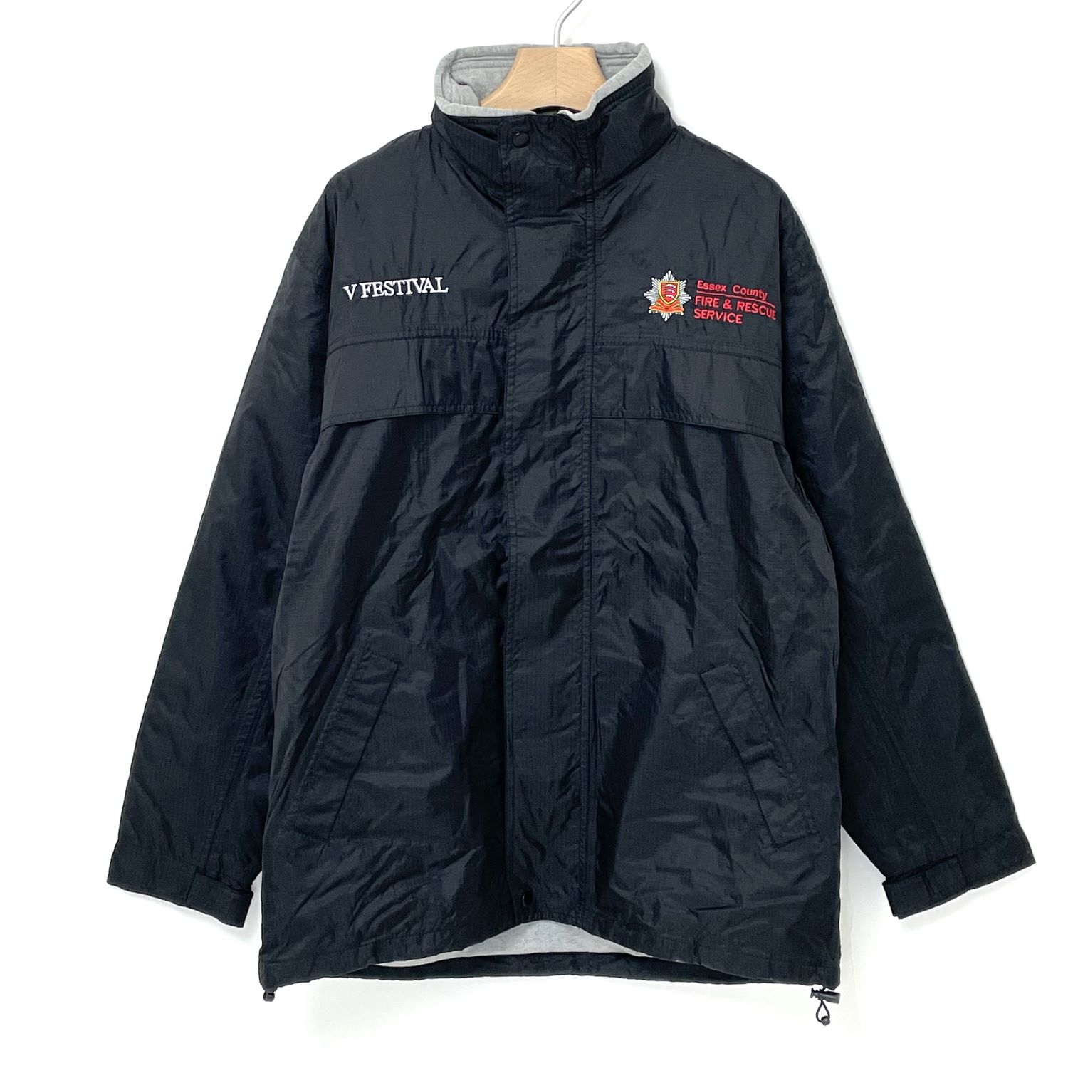 乐天商城 - イギリス・エセックス郡消防救助局 Essex County FIRE & RESCUE SERVICE ブラック リブストップジャケット USED UK224