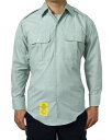 アメリカ陸軍 U.S.ARMY ライトグリーン 長袖ドレスシャツ 新品 AMY-LS-N-(4)