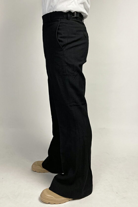 イギリス海軍 ROYAL NAVY ブラック フレア ドレスパンツ ニアニュー 206BN2-F=