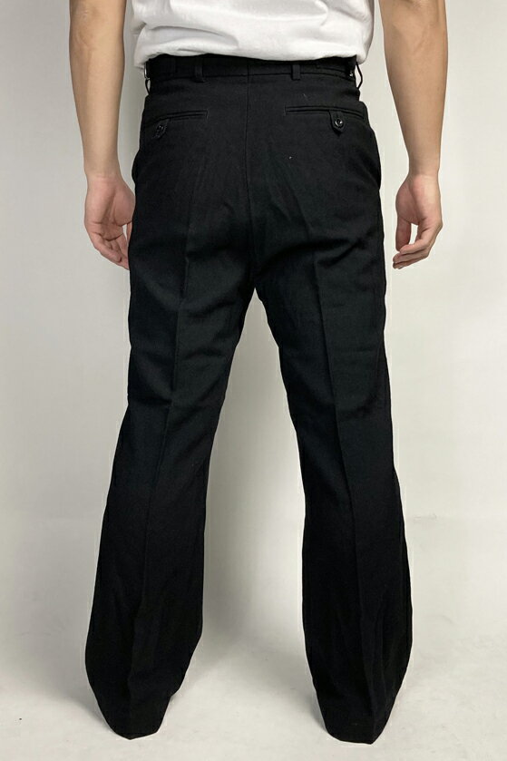 イギリス海軍 ROYAL NAVY ブラック フレア ドレスパンツ ニアニュー 206BN2-F=