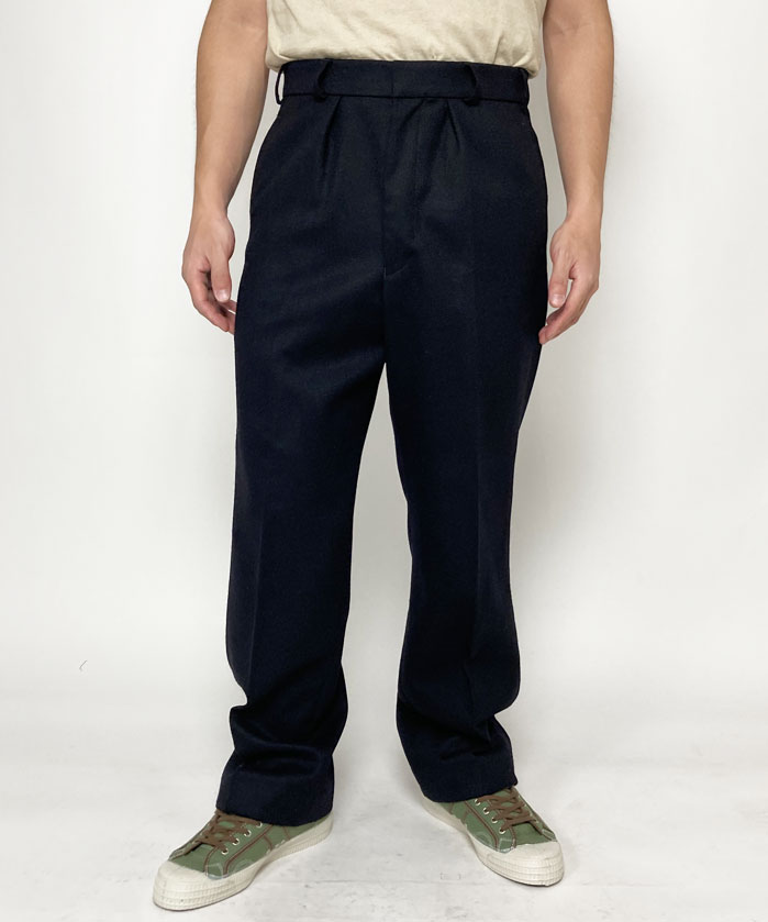 ビッグ＆スモール特価、イギリス海軍 ROYAL NAVY ブラック No.1B ウールパンツ（USED）206BU－WOOLーSB=