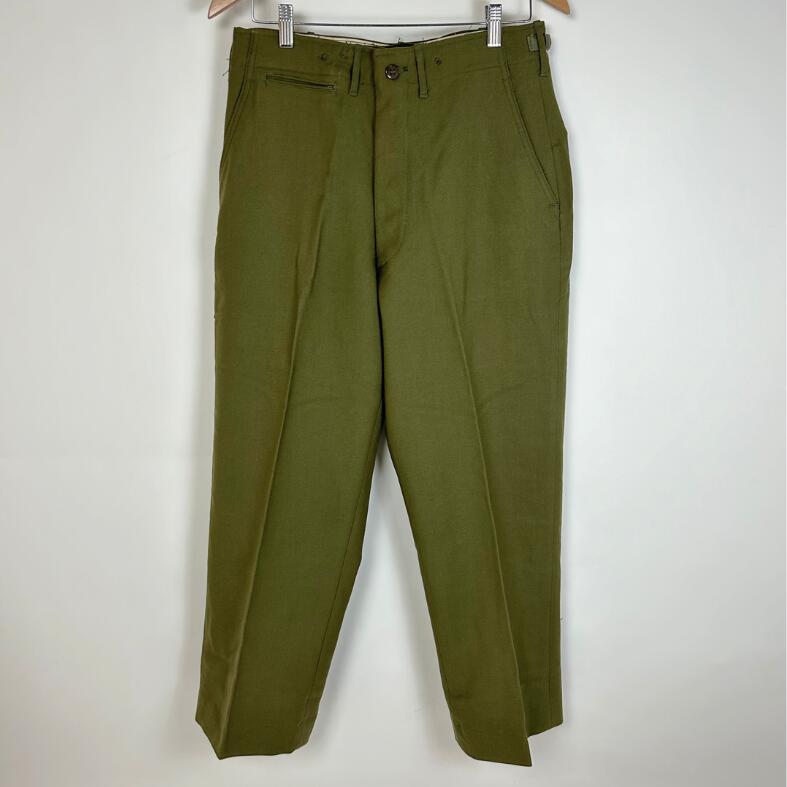 Rakuten - アメリカ軍 OG-108 ウール 初期型 M-51 フィールドパンツ ボタンフライ 新品 132VN-WOOL=