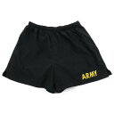 訳あり アメリカ軍 U.S.ARMY ブラック 後期型 APFU トレーニング ショートパンツ USED PT-SHORTS-GUD-