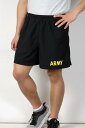 アメリカ軍 U.S.ARMY ブラック APFU トレーニング ショートパンツ（USED）後期型　PT-SHORTS-GU-