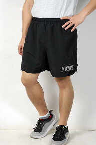 アメリカ軍 U.S.ARMY ブラック 前期型 IPFU トレーニング ショートパンツ USED PT-SHORTS-U-