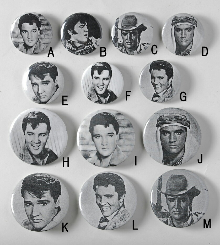 プレスリー、ピンバッジ（新品）137 2